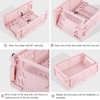 Plastic Baskets for Desk Organizing, Drawer Organizer, 2 Medium+2 Small