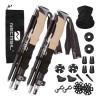 2 Bastones Senderismo Plegables Ligero Para Trekking Y Trail