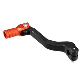 VekAuto Motorcycle Gear Shifter Lever, Pedal Shift Lever Arm Universal for Motorcycle Folding Aluminum Alloy Orange Black