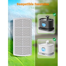 Petlipo Cat Water Fountain Stainless Steel with Window