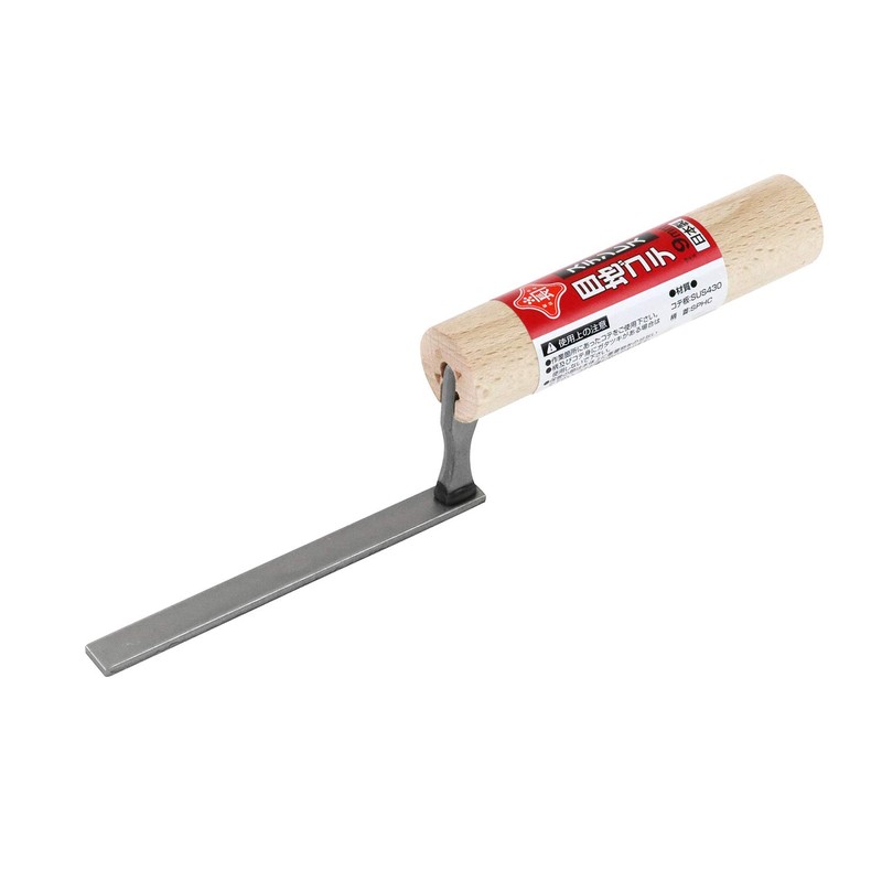 Red Long Stainless Steel Joint Trowel 0.4 inch (9