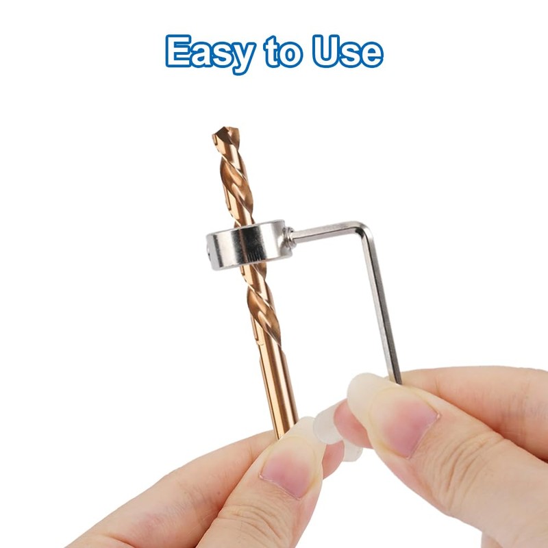 8 Piece Depth Stop for Drill 3-10 mm Depth Stop