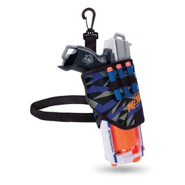 Jazwares 11503 NERF - ELITE Hip Holster, unisex-child, Blue and Orange