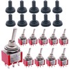 Twidec/10Pcs Mini Toggle Switch DPDT 2 Position 6 Pins ON-ON