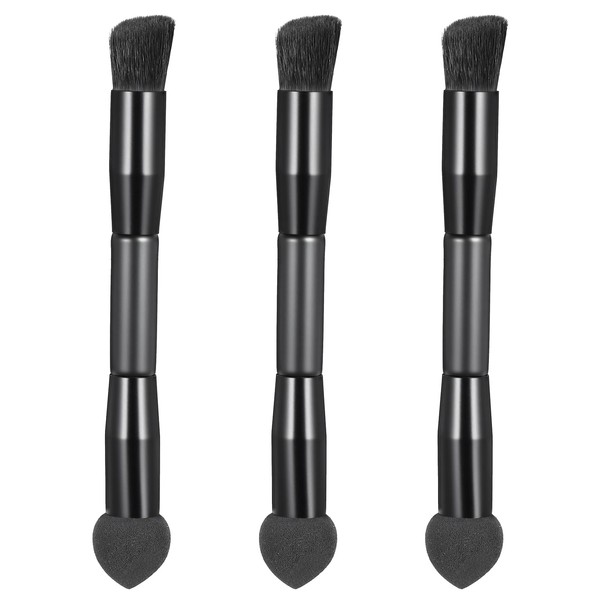 3 Pcs Dual Ended Hairline Brushes, Root Concealer Brush Set