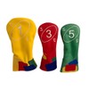 Apothos Golf, Golf Fairway 3 Woods Headcover, Red, Card Game