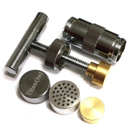 TitanOwl Tincture Press Small Size Handheld Press Extract Herb T Shape Brass Structure