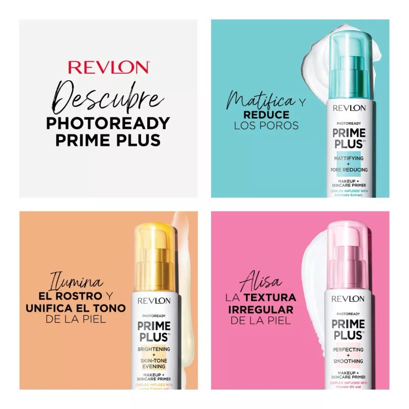 Revlon Photoready Prime Plus Pre Base Matificante 30ml Tono Del