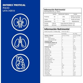 Enterex ProtiCal Suplemento Alimenticio en Polvo | Proteína con Caseinato de Sodio, Ácido Fólico, Ascórbico, Biotina y Carnitina | Sabor Vainilla | 1 
