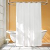 Seenus Waterproof Fabric Shower Curtain Liner with 3 Large Magnets,
