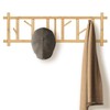 Dezyfurni Bamboo Coat Rack Wall Mount with 12 Rotating Hooks
