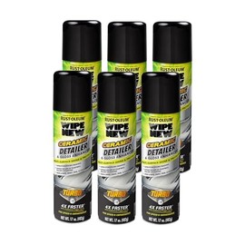 Rust-Oleum 393327-6PK Wipe New Ceramic Detailer and Gloss Enhancer Turbo Spray System, 17 oz, 6 Pack