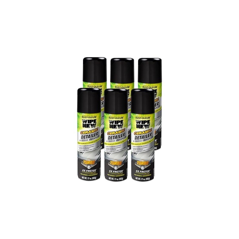 Rust-Oleum 393327-6PK Wipe New Ceramic Detailer and Gloss Enhancer Turbo