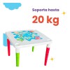 Kit 4 Mesas Didáctica Infantil Con Portavasos Mesa De Juegos