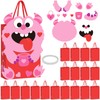 Resholder 18 Pcs DIY Funny Valentines Paper Bags for Kids