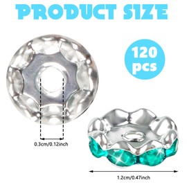 120 PCS Beads for Beadable Pens, Pen Beads SpacerBeads for Jewelry Making Beaded Pen Supplies Spacers for Beaded Pens for Bracelets, Necklaces, Keychains