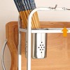 Kitchen Utensils Organizer Stainless Steel Cutting Board Chopsticks Spoons Kitchen