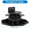 5PCS Decking Support Decking Pedestal Riser Bearing Support 30-60mm Height