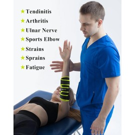 Reamphy Elbow Brace,Comfortable Night Elbow Sleep Support,Elbow Splint, Adjustable Stabilizer Splints, Cubital Tunnel Syndrome,Tendonitis,Ulnar Nerve,Tennis,Fits for Men and Women