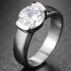 Jude Jewelers Stainless Steel Never Rust Wedding Engagement Proposal Solitaire