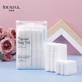 Edif Pure Cotton Makeup Remover Pads with Thick Edges, Double-Sided for Targeted Application Free Size/Style 2 10ea