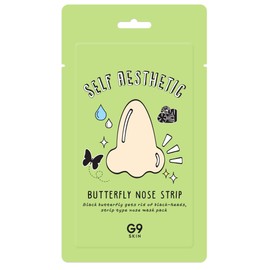 G9SKIN SELF AESTHETIC BUTTERFLY NOSE STRIP, Set of 5, Gina Skin Self Esthetic Butterfly, Nose Pack, Pore Pack