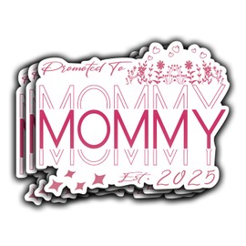(3Pcs) Mommy Vinyl Sticker - Decal for Water Bottles, Books, Laptops, Phones, Tumblers, Size 2.5 x 3 Inch