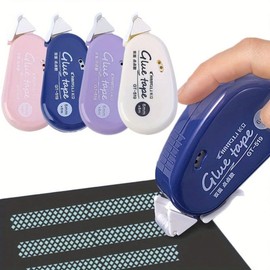 LEFAFA 4 Pack Double Sided Tape Roller, Scrapbook Journaling School Office Supplies Glue Tape Runner for Crafts, Gift Wrapping and Photo Tapes(6mmX6m) (Classic)