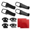 Ohleats 4 PCS Car Bumper Clip Hasp, Carbon Fiber Auto