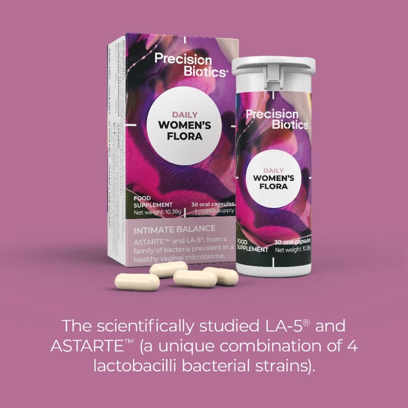 PrecisionBiotics Daily Women's Flora - Probiotics for Women - with