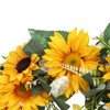 15 Inch Sunflower Wreath for Front Door Artificial Sunflower Wreath