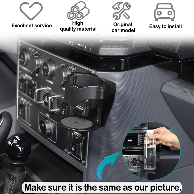 Hudiriy Car Water Cup Holder on The Right Side of