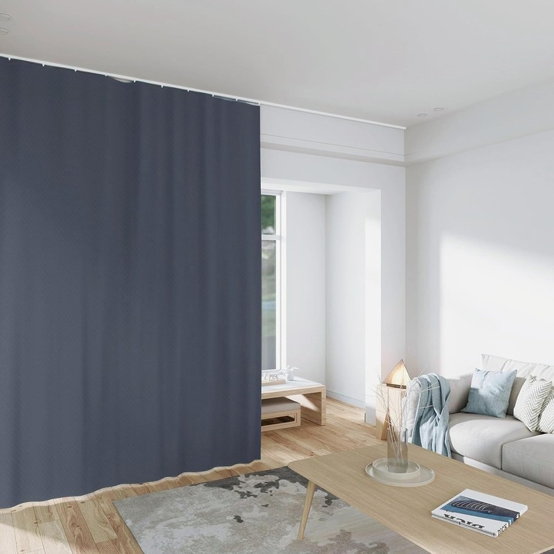 MaKefeile Room Divider Curtains Total Blackout Privacy Curtain Panel Room