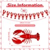 Flutesan 2 Pcs Crawfish Table Covers 86 x 51 Inch