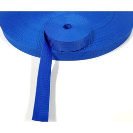 25mm Polypropylene Webbing Lightweight Strap For Backpacks Belts Handles Bags Straps Dog Leads (2 Metres, Royal Blue)