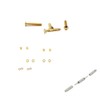 Rimless Glasses Diamond Head Gold Long Screws Washer Nut Cap