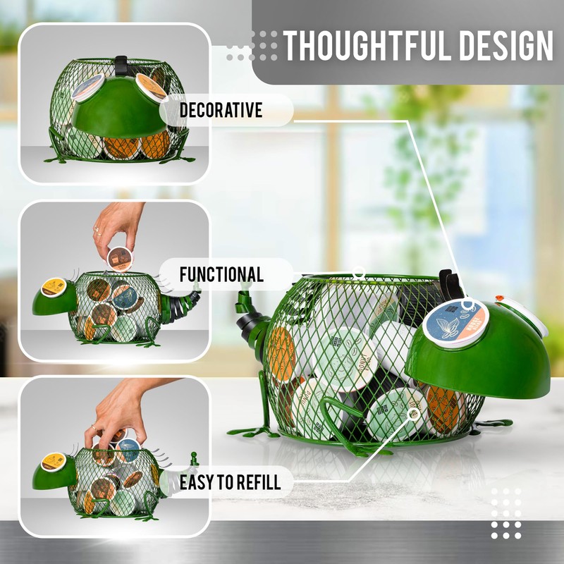 Coffee Pod Organizer - Home Coffee Bar Functional Décor -