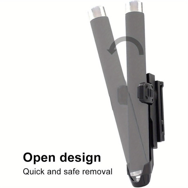 Expandable Baton Holster, 360 Degree Duty Belt Flashlight Holder Telescopic