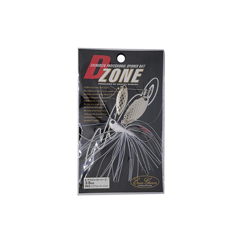 EVERGREEN D-Zone 3/8oz DW #43 Clear Water Shad