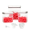 3 Pack Laundry & Dishwasher Pod Container Set,67oz 94oz 186oz