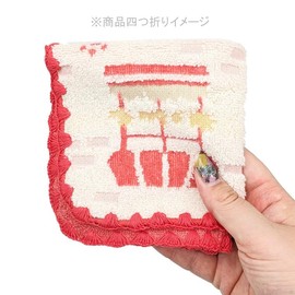 Marushin 1005051900 Mini Towel, Hand Towel, Handkerchief, Kiki's Delivery Service, Under the Roof, 100% Cotton, Organic Cotton, Antibacterial, Odor Resistant, Present, Gift, Birthday