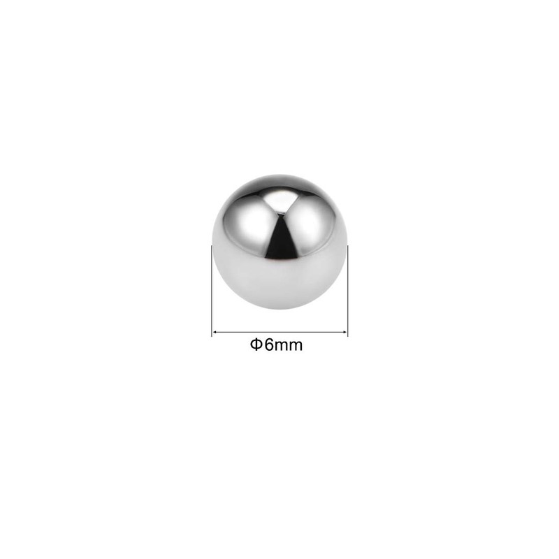 sourcing map Pack of 25 Precision Steel Balls 6 mm