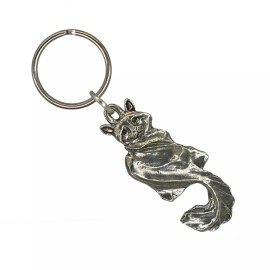 Vintage Cat Keychain, C012KC, 1.5 Inch, Kitty, Pet, Feline, Retro, Gift, Metal