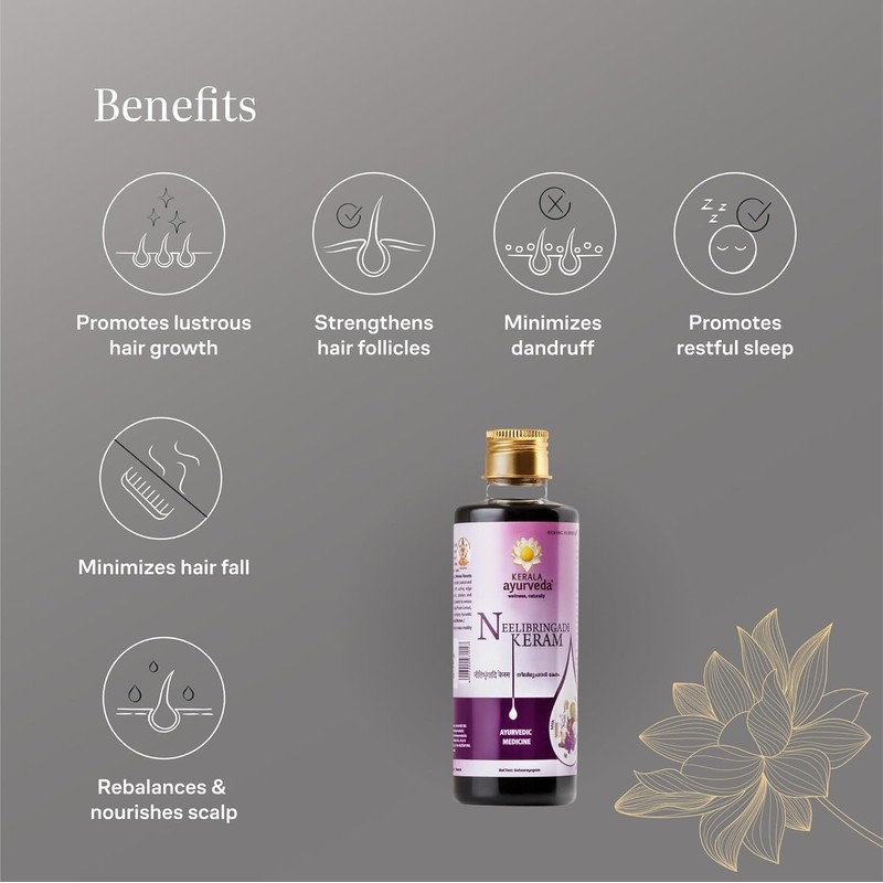  K.e.r.a.l.a Ayurveda Neelibringadi Keram Liquid - 200 ml