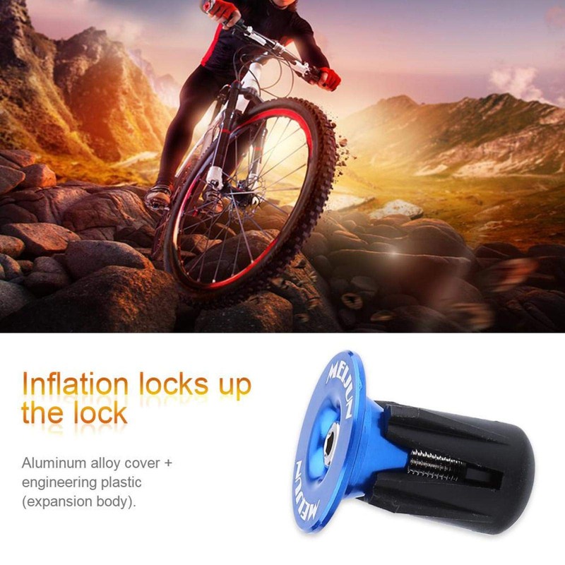 Bnineteenteam Bicycle Handlebar End Plugs, Pack of 2 Aluminium Bicycle