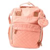 Pink Diaper Bag Backpack Multi Compartment Waterproof Large Capacity Travel