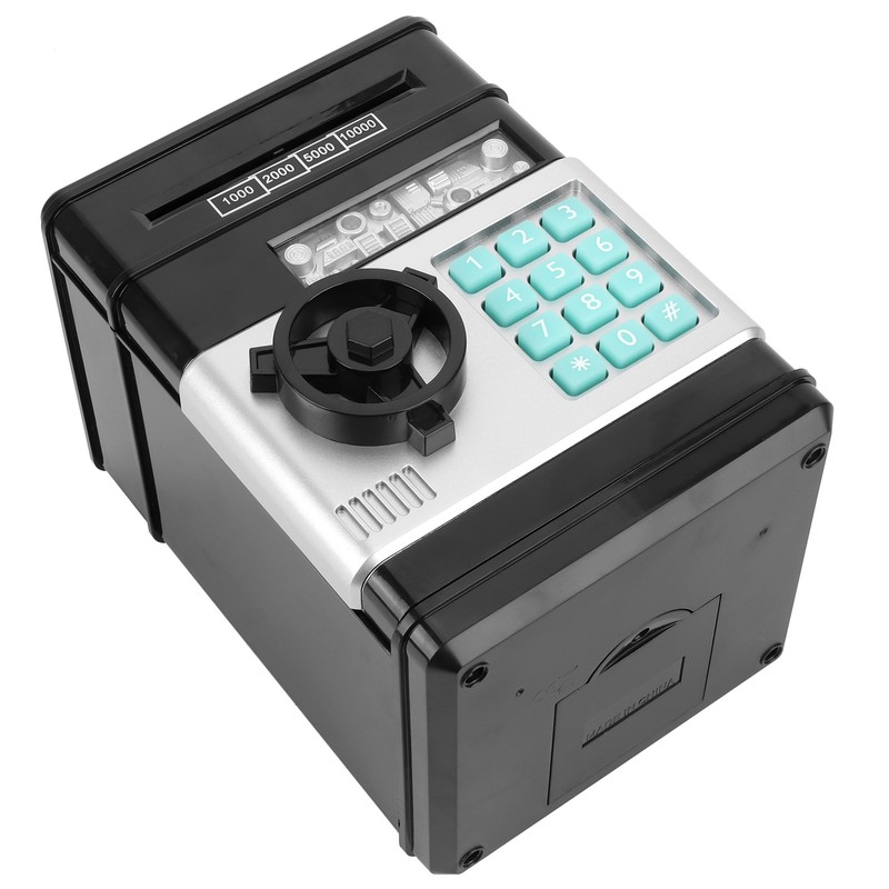 Electronic Piggy Bank Simulation ATM Password Money Box Cash Coins