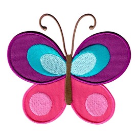 PatchMommy Butterfly Patch Iron-On Appliqué for Clothes Jeans Jackets Children Baby