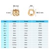 PATIKIL M4x4x6.31 mm Brass Threaded Insert, 70 Pcs Metric knurled