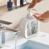 YUZHEDM Set of 2 Soap Dispensers, 300 ml, Transparent Pump